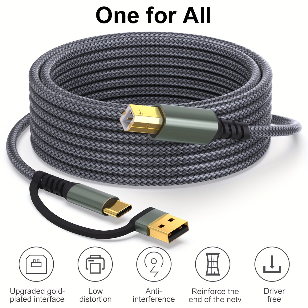 Cavo per stampante USB Laihonen compatibile con stampanti…