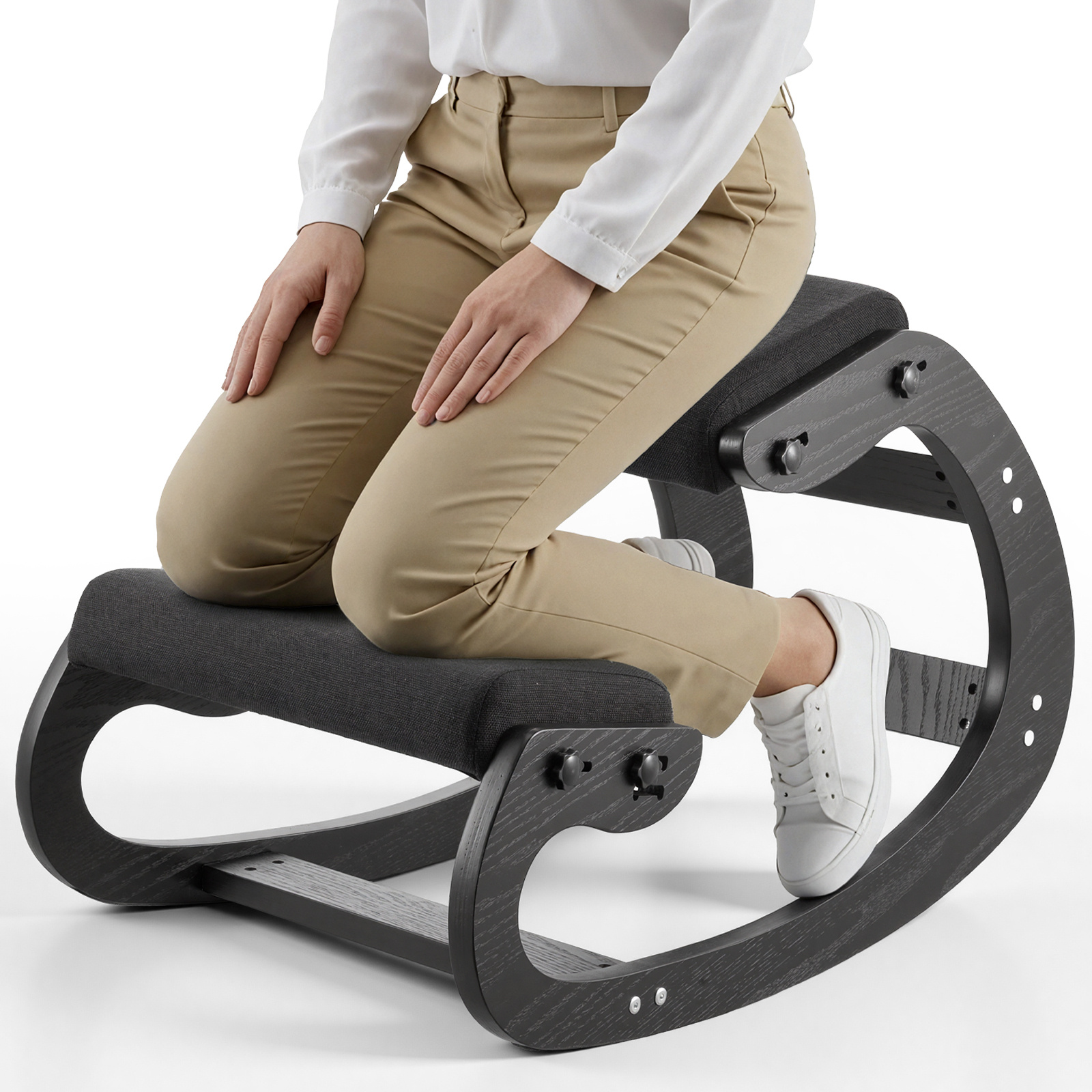 VEVOR Sedia ergonomica da ginocchio, sedia da ginocchio in legno…