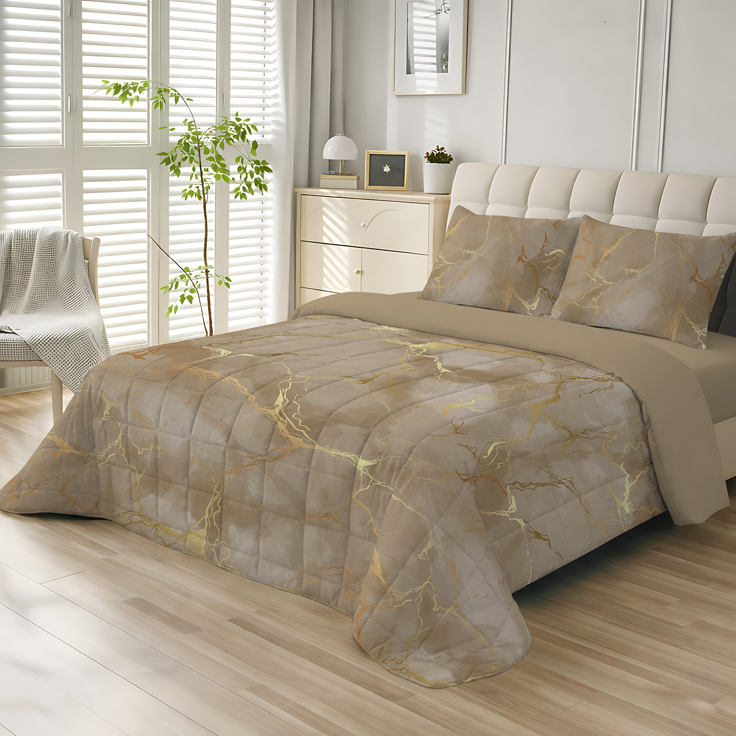 Trapuntino - Copriletto Matrimoniale 260x270 / Singolo 170x270…