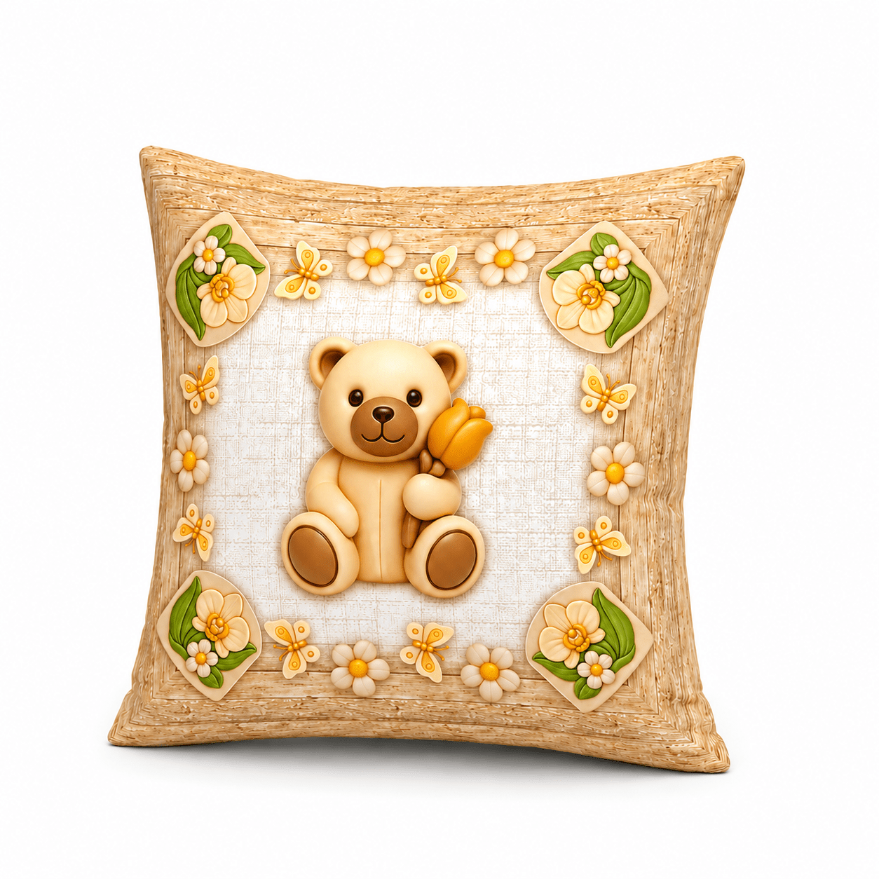 Set 2pezzi Arredo Casa Biancheria Cuscino con cerniera solo…