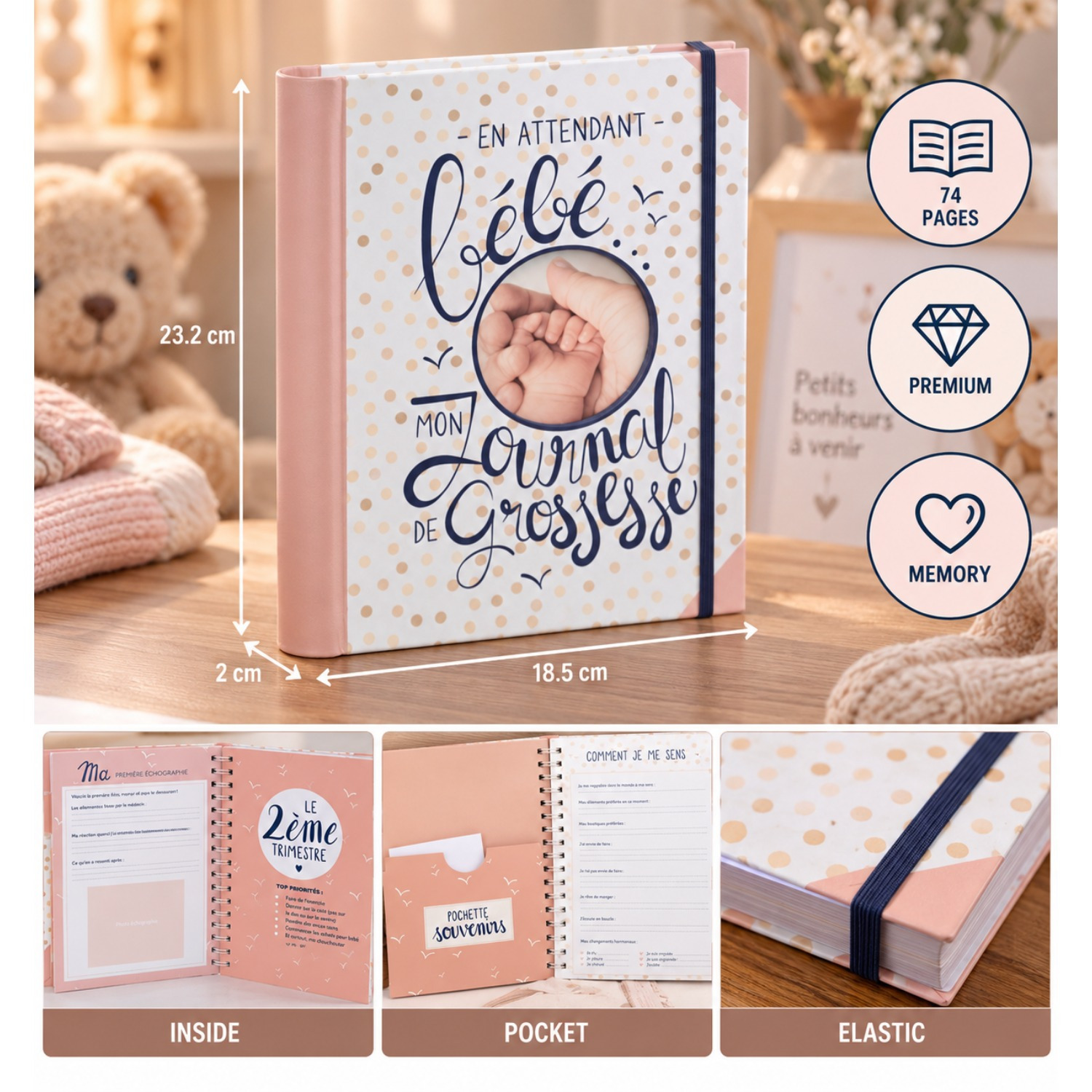 Libro sulla gravidanza - Ricordi del parto e del bambino…