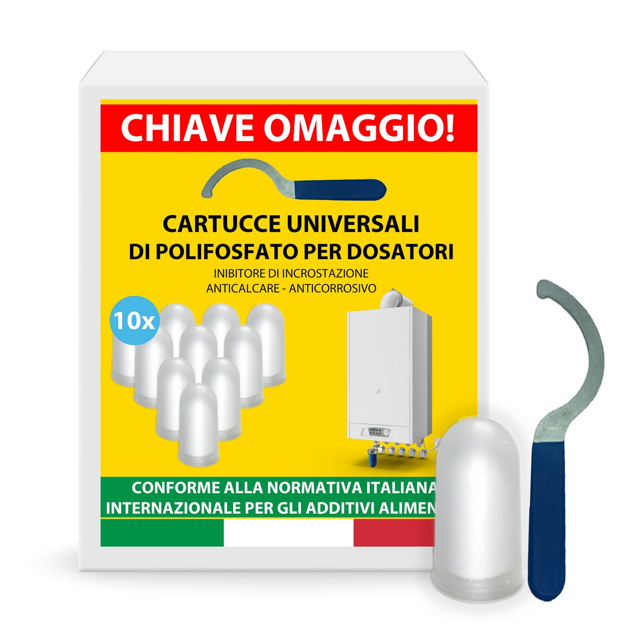Cartucce Polifosfati per Caldaia Ricarica 10 Pastiglie…