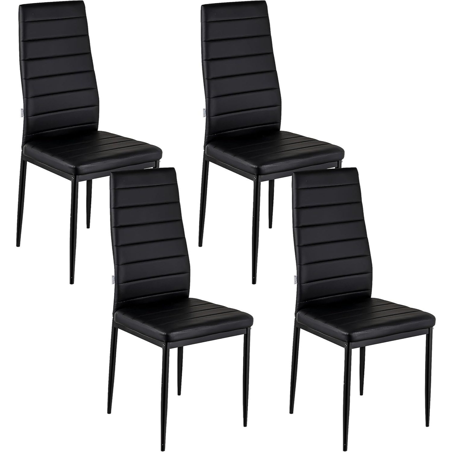 Baroni Home Set di 4 Sedie da Pranzo con Schienale Alto e Seduta…