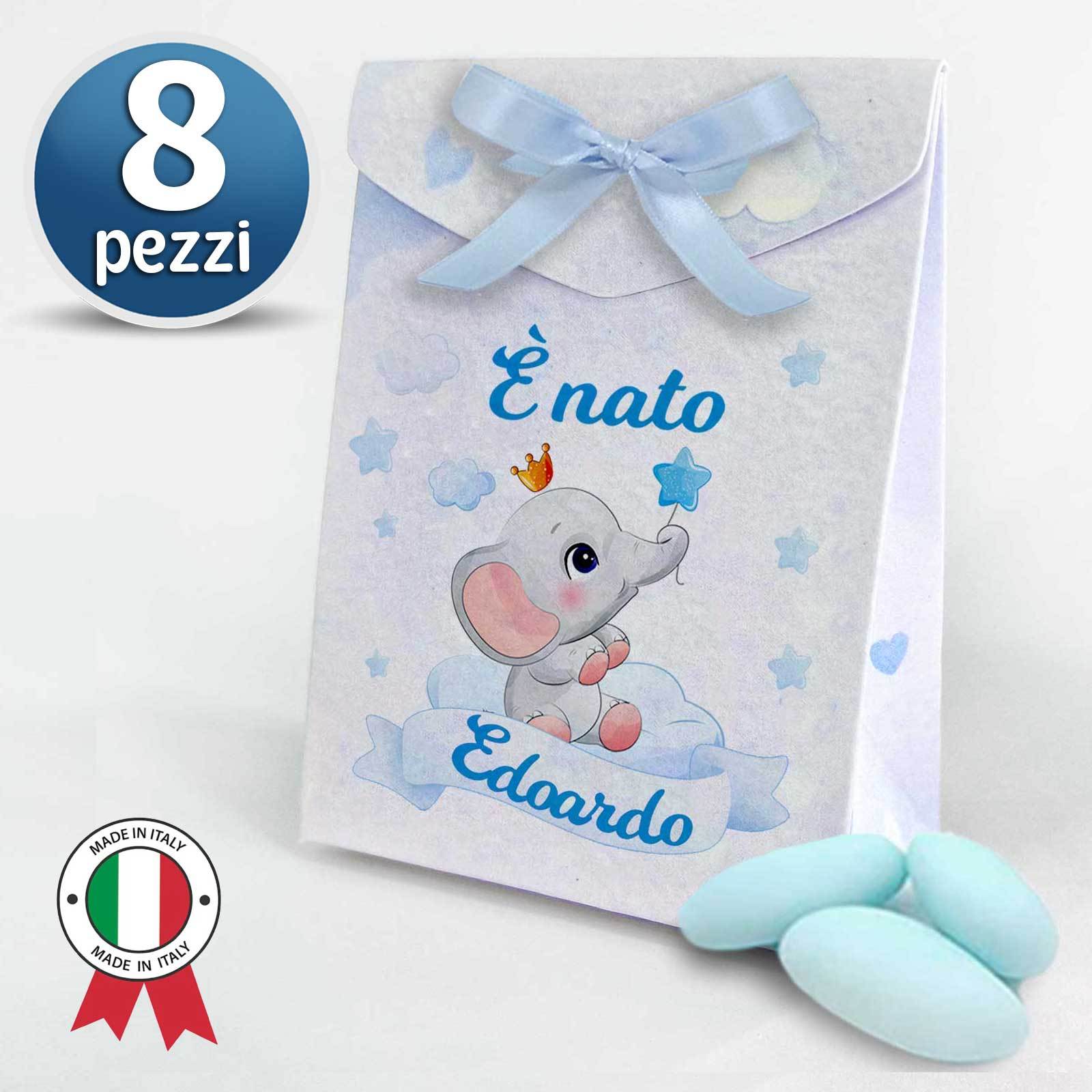 Set 8 Scatoline Bomboniere personalizzate con nome, Prima…