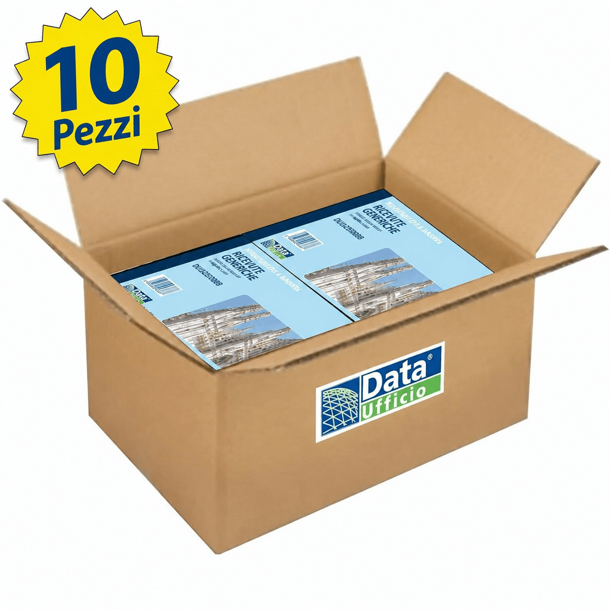 Blocchi Ricevute Generiche in Italiano 2 Copie Autoricalcanti…