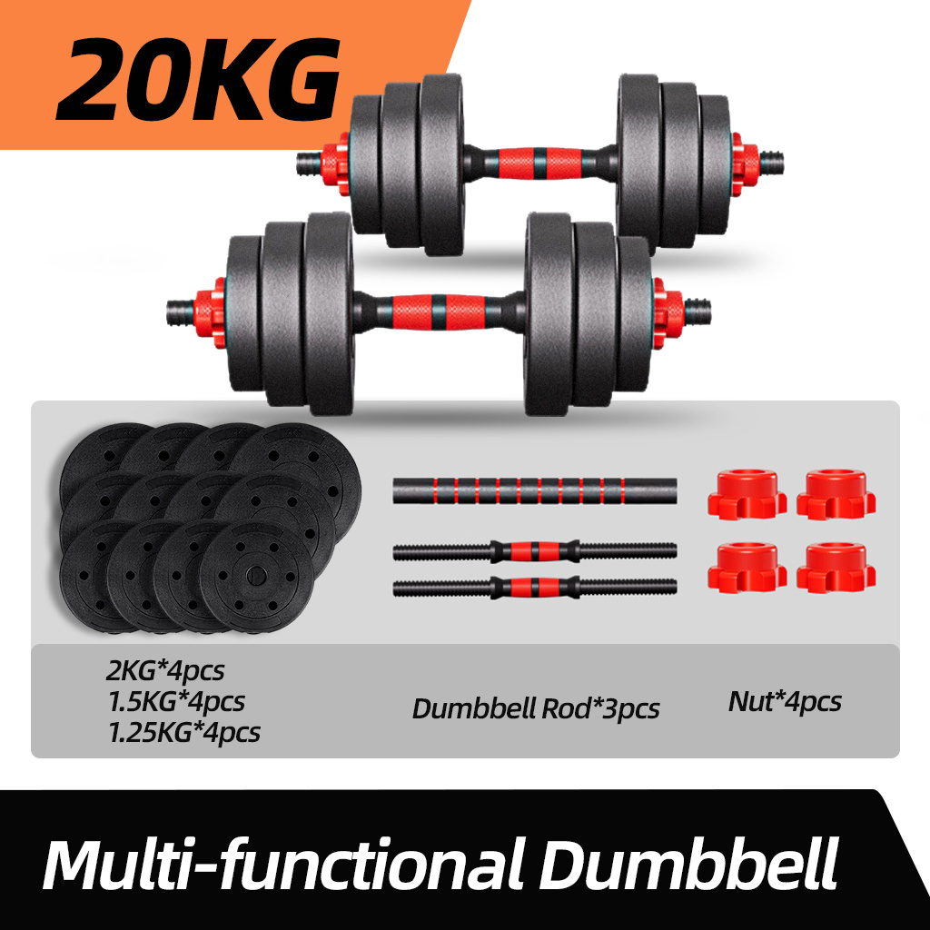 Set di manubri regolabili per il fitness a casa, 10/20 kg con…