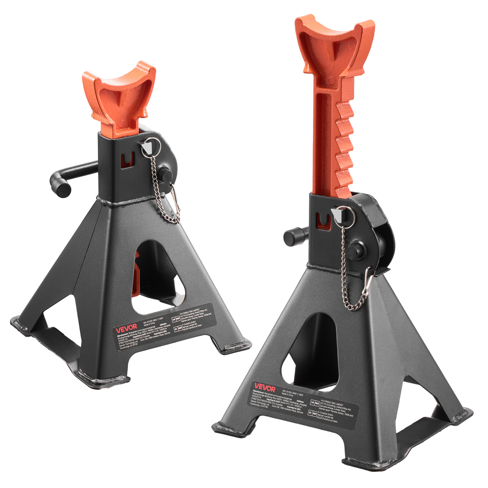 VEVOR Cavallette per Auto, Capacità 3 Ton (6.600 lbs), Altezza…
