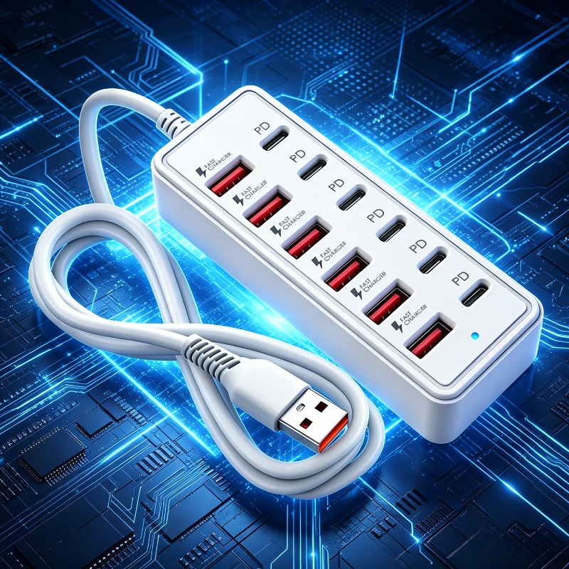 Nuovo adattatore divisore multiporta Tipo-C 12-in-1 con ricarica…