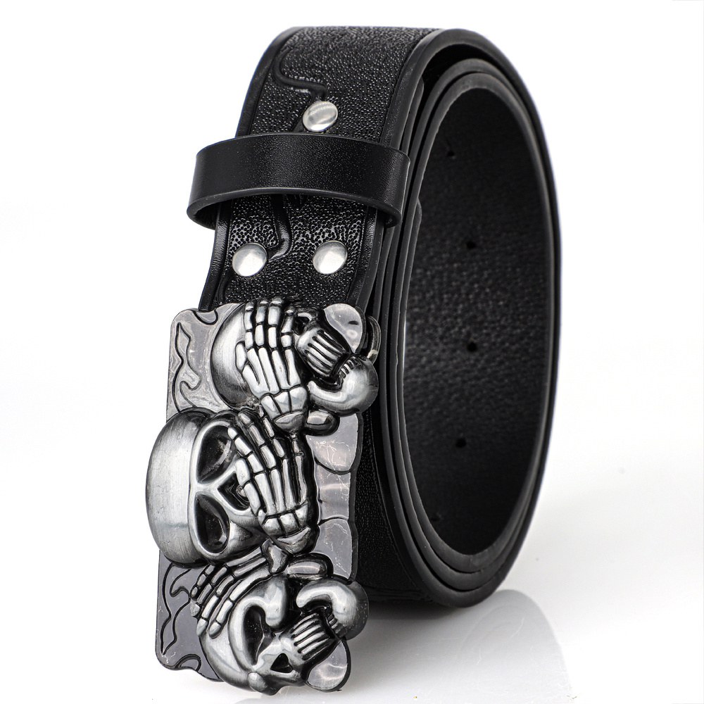 2026 1pz Nuovo Cinturino Trendy da Uomo, Cinturino Punk…
