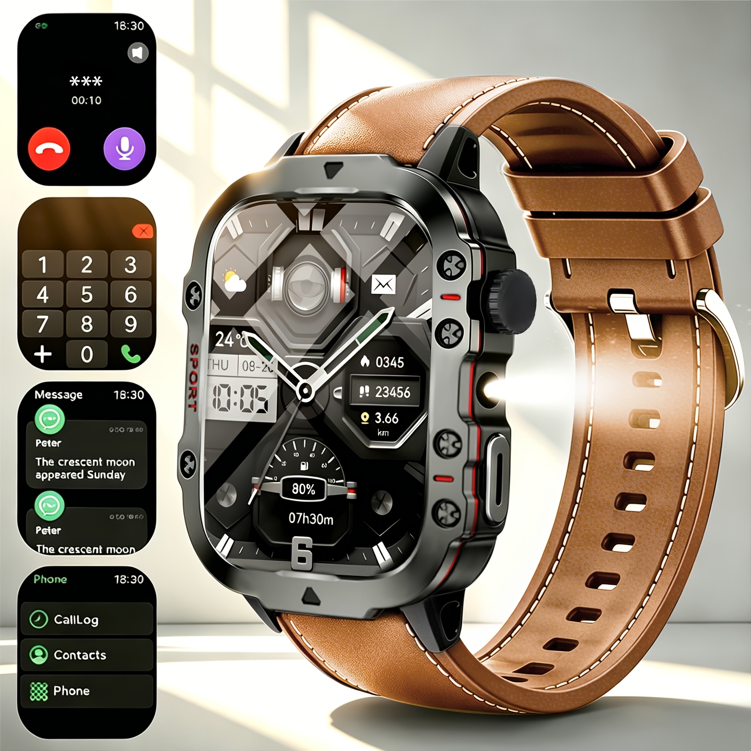 Smartwatch con chiamate wireless, modalità sportive multiple…