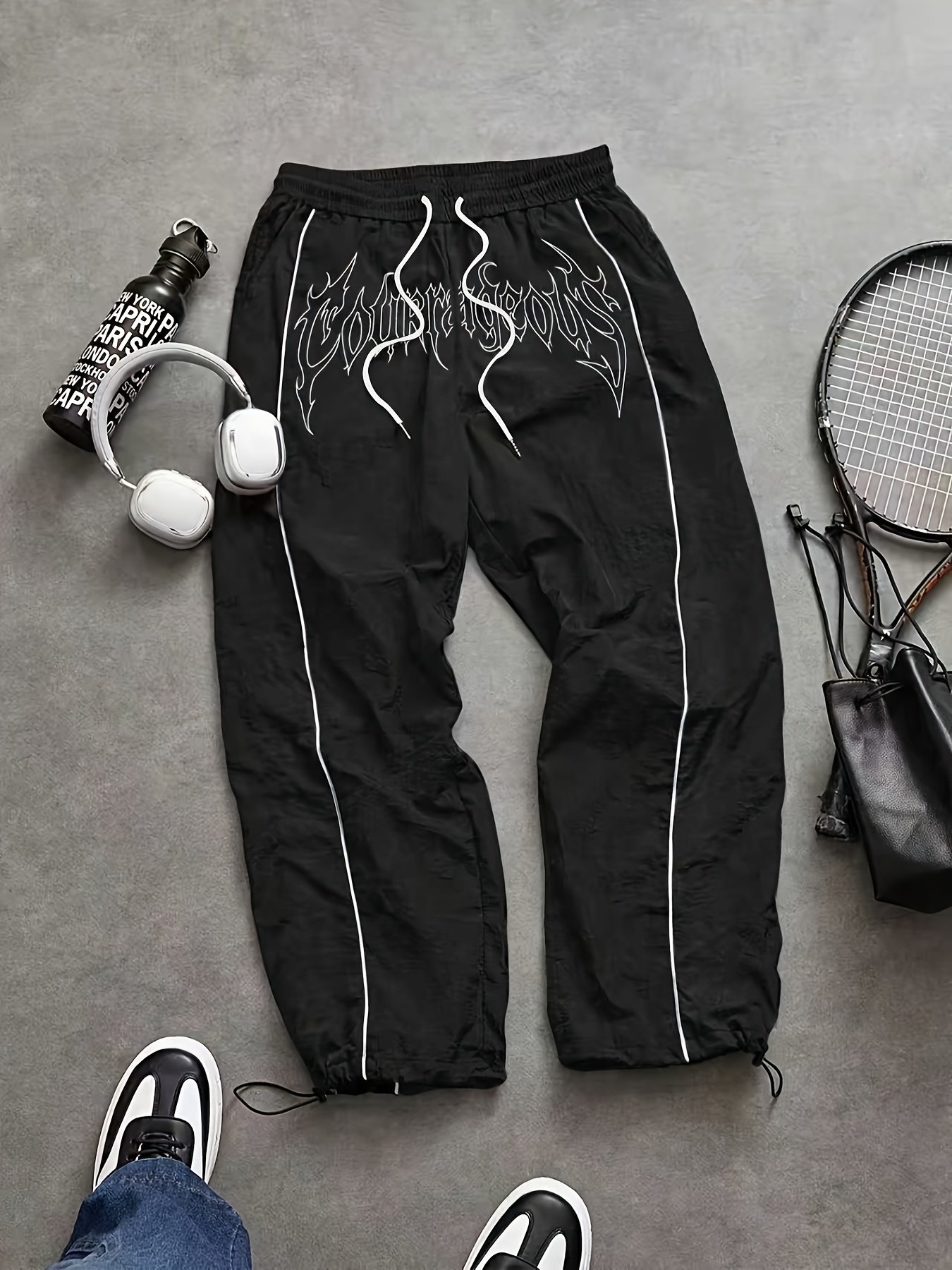 Pantaloni lunghi sportivi da uomo con stampa alla moda, comodi e…