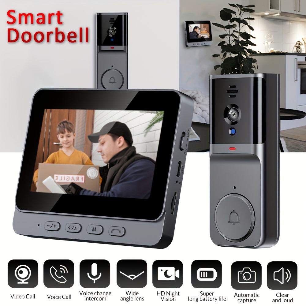 Videocitofono Wireless Jiacuali con Schermo - Sistema…