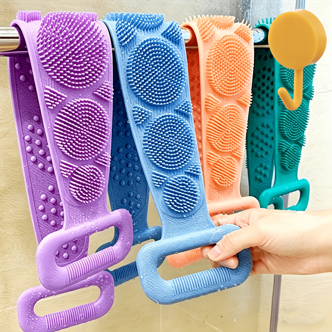 Set Spugna Spazzola Corpo Abbagliante Colore Casuale - Spazzola…