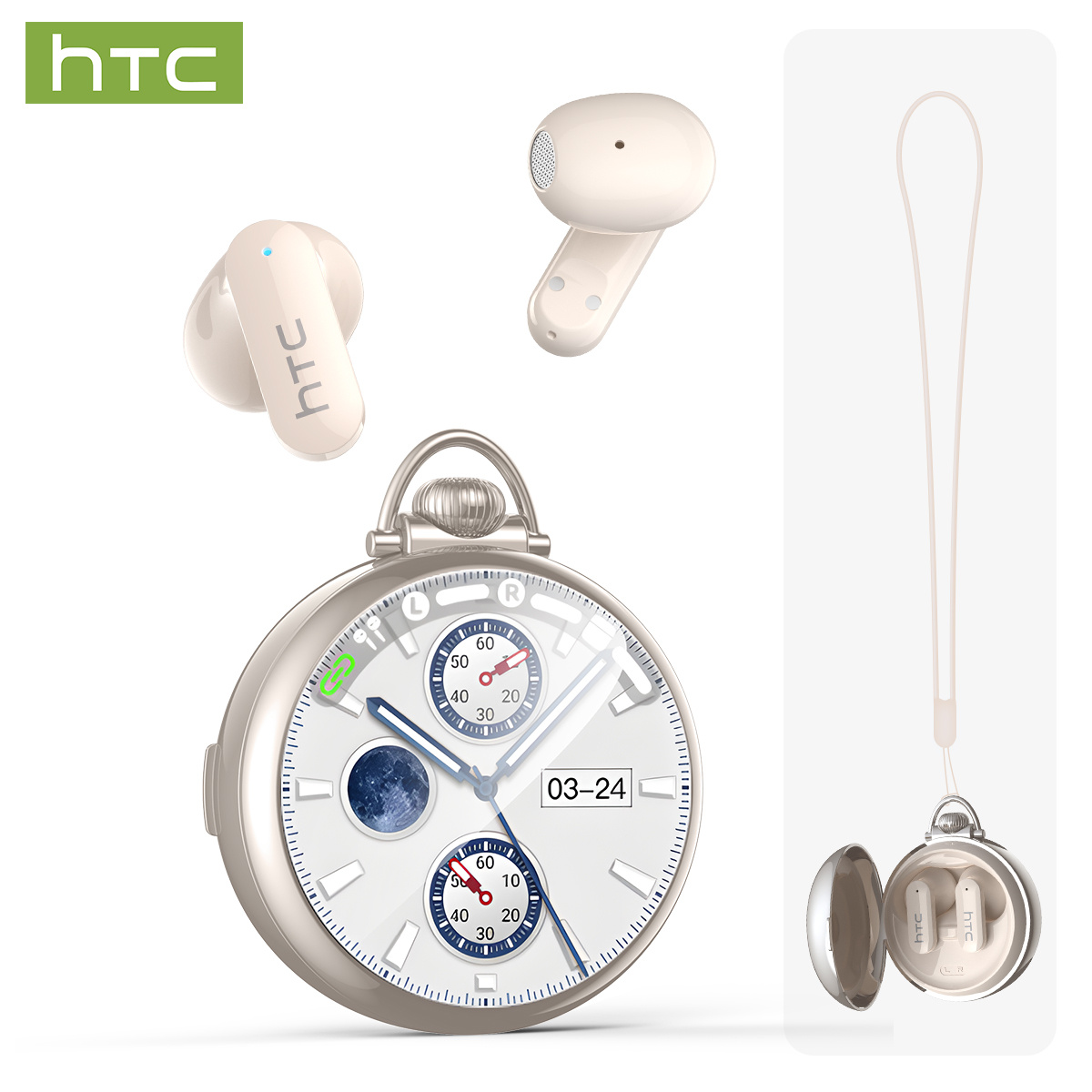 Aspetto Cronometro: Auricolari Wireless HTC NE180.34 cm-Ear…