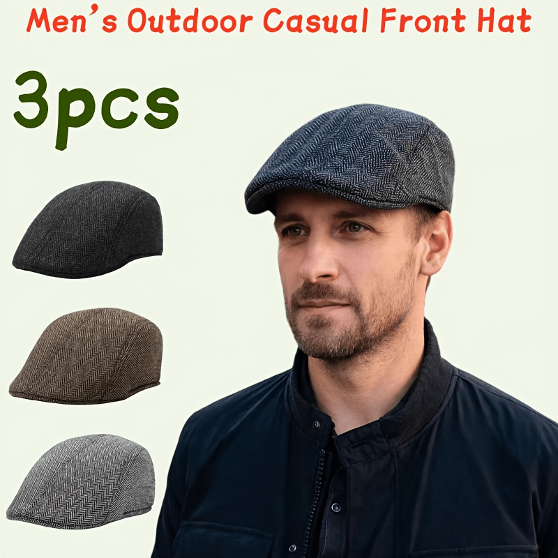 Set da 3 pezzi: basco casual da esterno a spina di pesce…