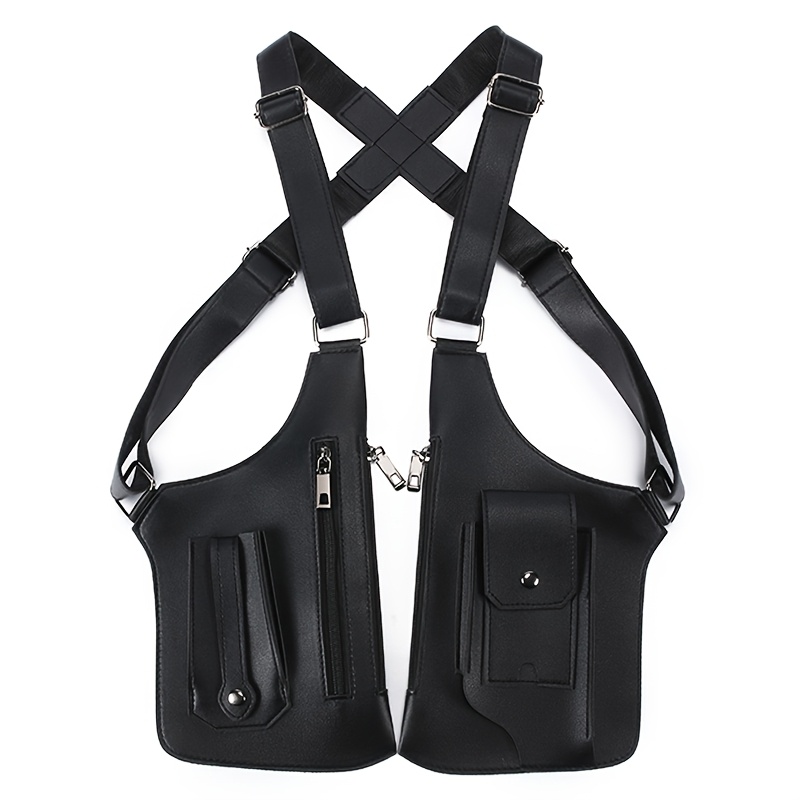 Borsa a pettorina da uomo in stile gotico, borsa vintage da…