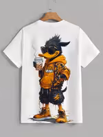 T-shirt da uomo a maniche corte con cartone animato, maglietta…