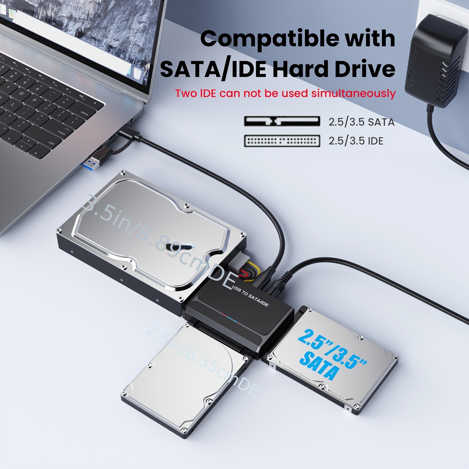Adattatore USB 3.0 IDE SATA, Adattatore universale Type C a…
