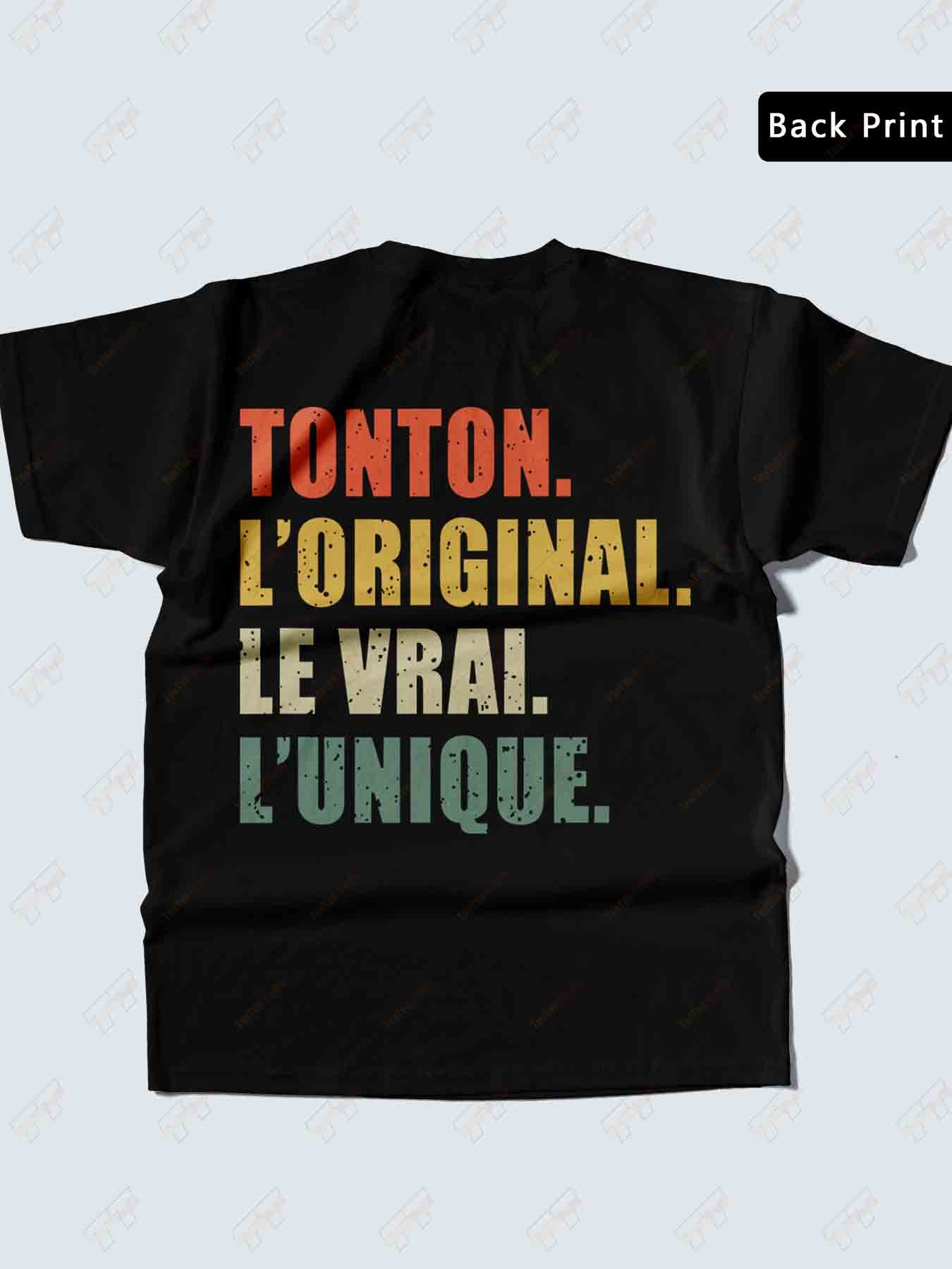 T-shirt 100% cotone con stampa posteriore - Testo/ Adatta per…
