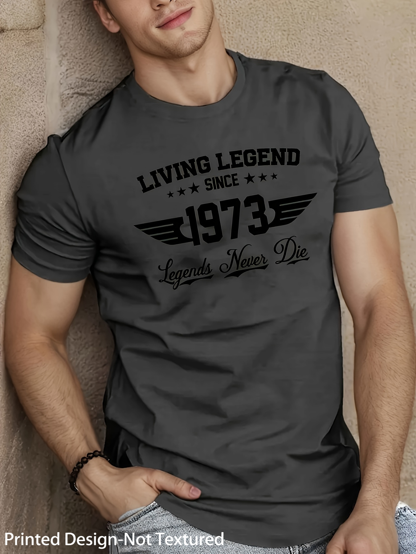 T-shirt Retrò 1973 da Uomo - Maglietta Vintage Girocollo in…
