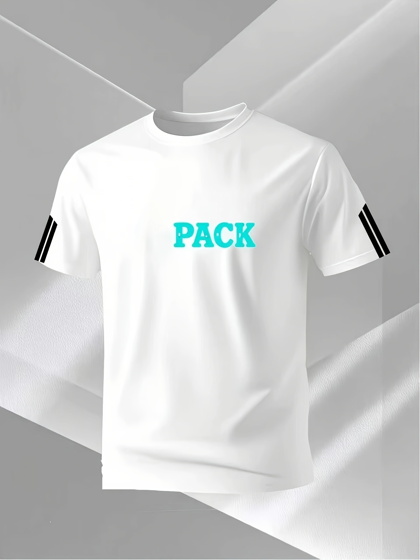 Nuovo Prodotto! 1 T-shirt Classica con Stampa a Lettera, Top a…