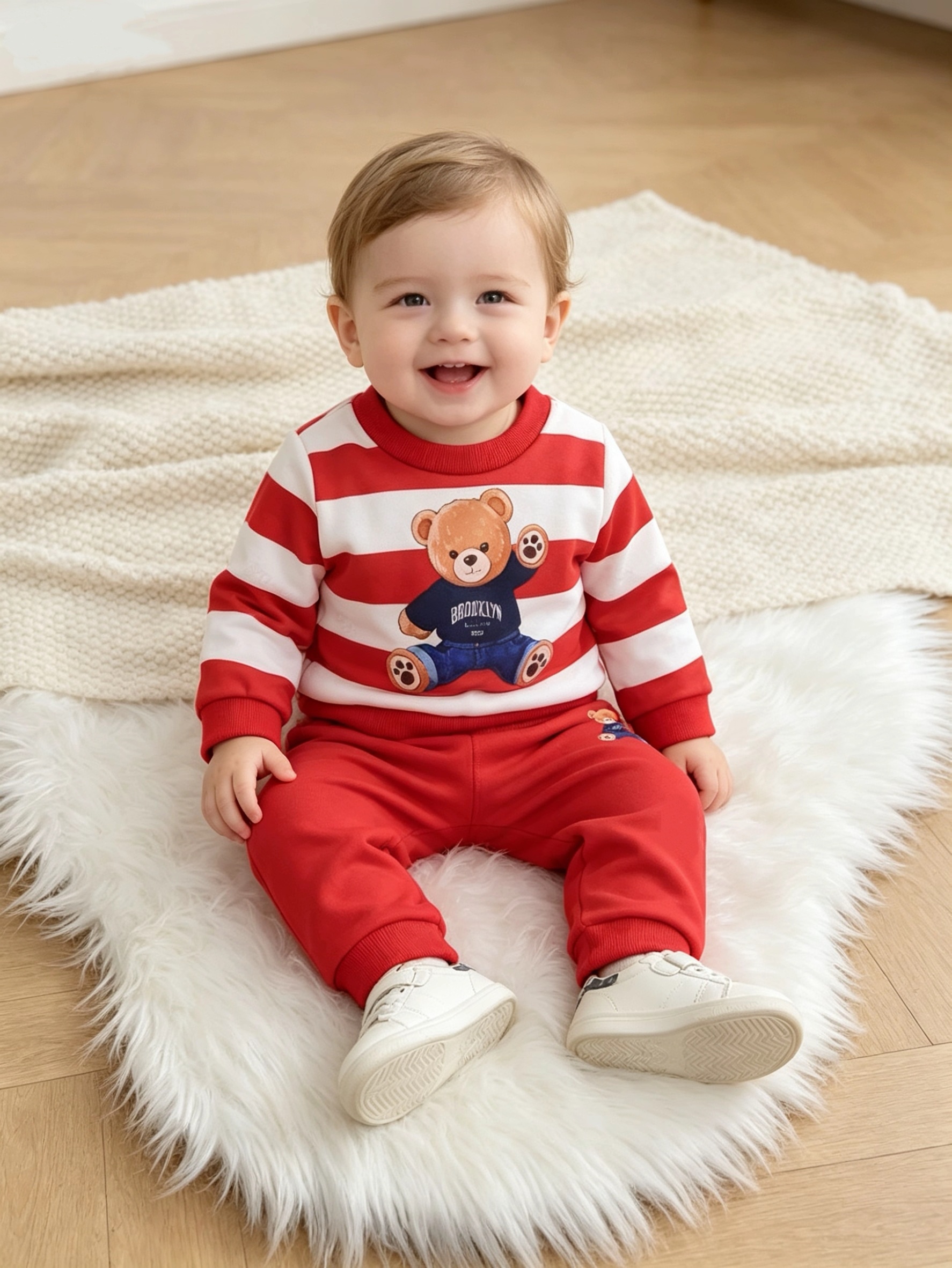 Set da 2 pezzi per bambini e neonati con maglia a maniche lunghe…