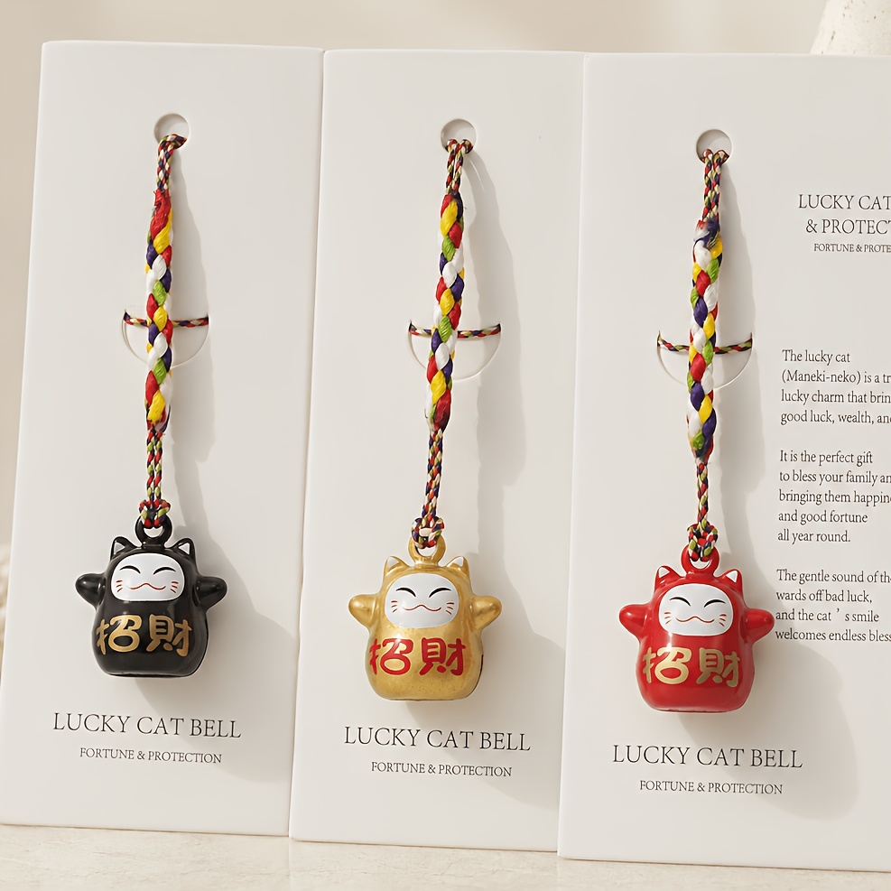 Ciondolo a forma di campanello con suono d'acqua Maneki Neko…