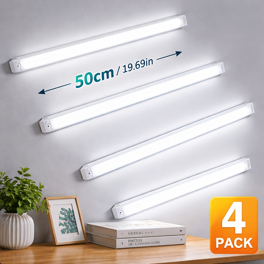 Set da 4/6 luci ricaricabili USB con sensore di movimento, barre…