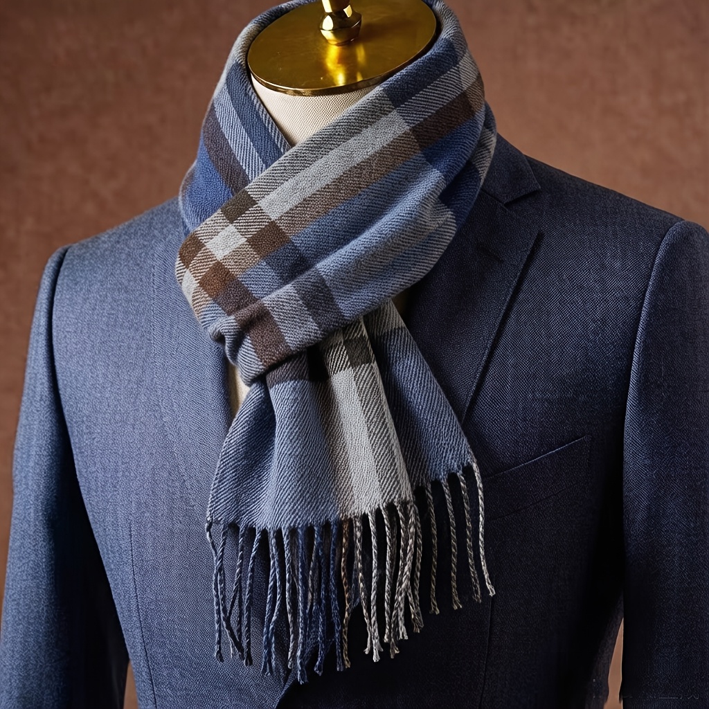 1 sciarpa invernale alla moda, versatile, con motivo a quadri…