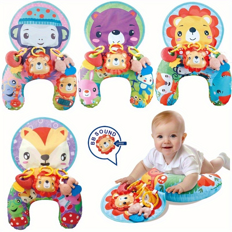 Cuscino Attività 3 in 1 per Neonati: Cuscino Addominale di…
