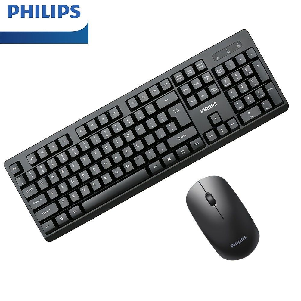 Set Tastiera e Mouse Wireless Philips, con Design Ergonomico…
