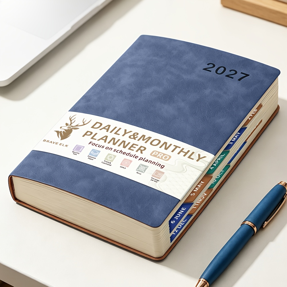 Agenda 2027 Rilegata A5 | 400 Pagine Agenda Giornaliera e…