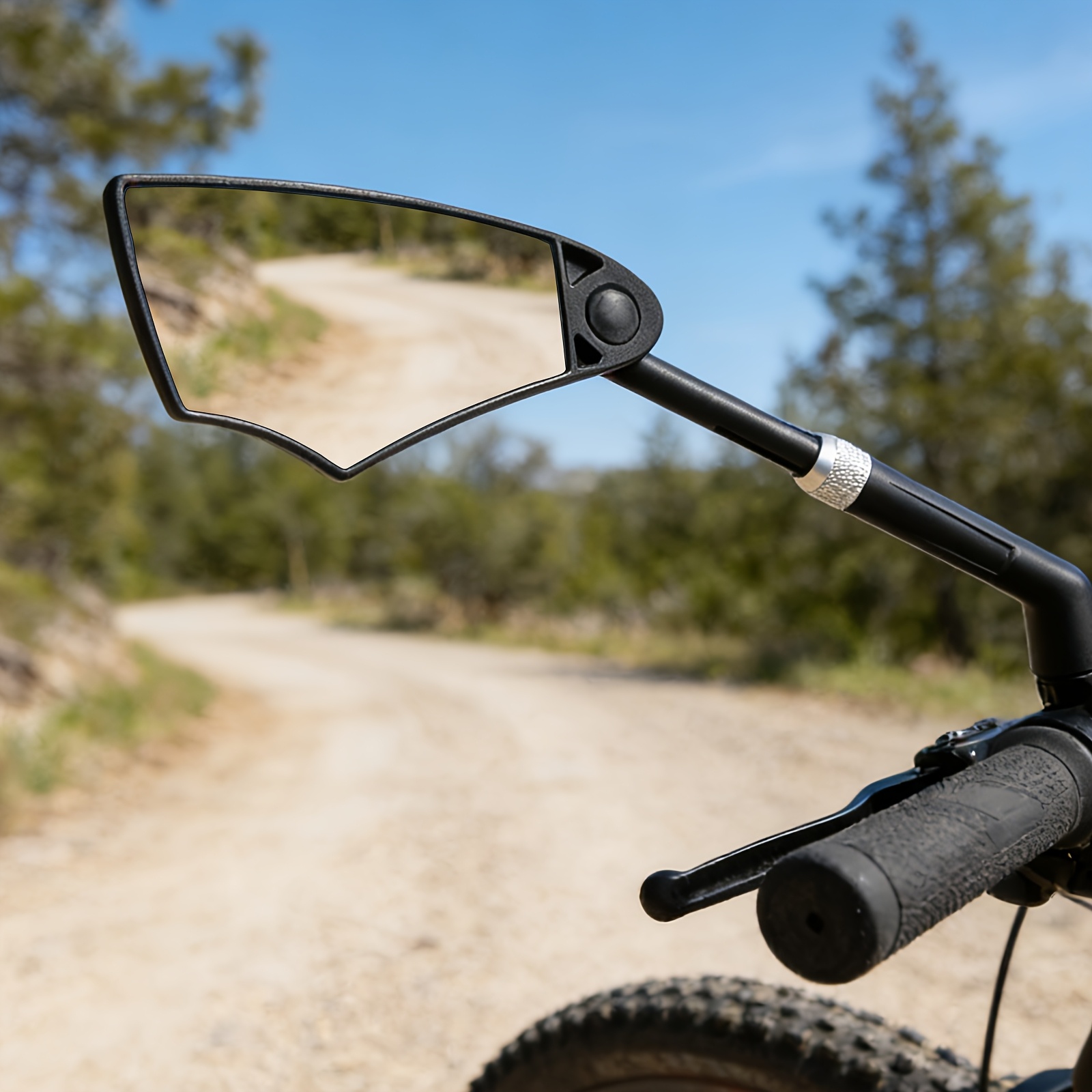 1 specchietto bici in vetro e PP con rotazione a 360 gradi, base…