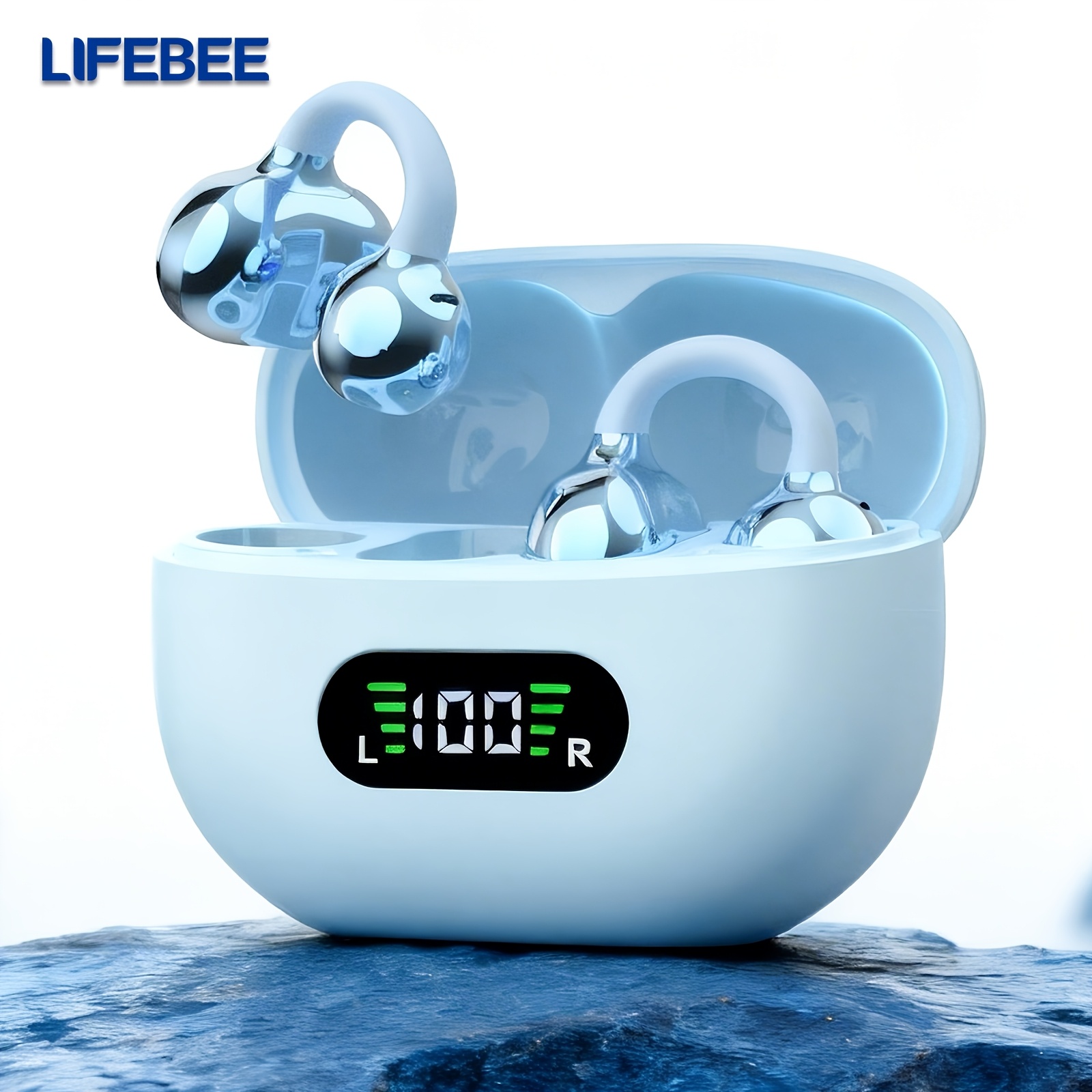 LIFEBEE Nuove Cuffie a Clip, Auricolari TWS Wireless con Display…