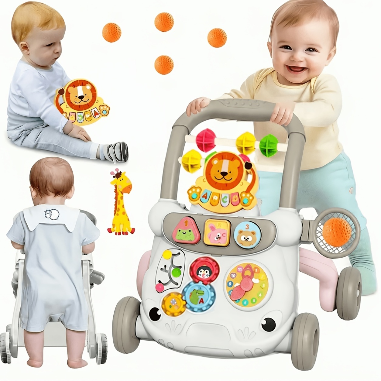 1 pz Passeggino Ottico Educativo con Suoni - Girello…