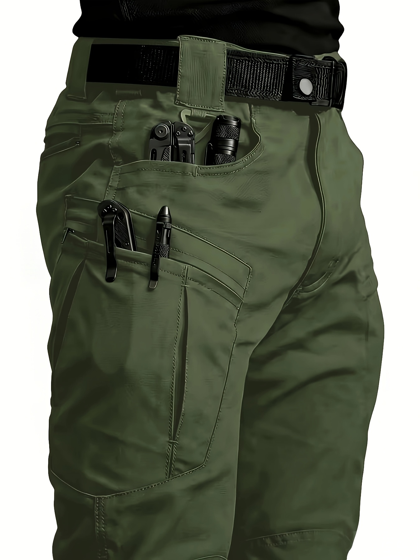 Pantaloni cargo da uomo multitasche per attività all'aperto…