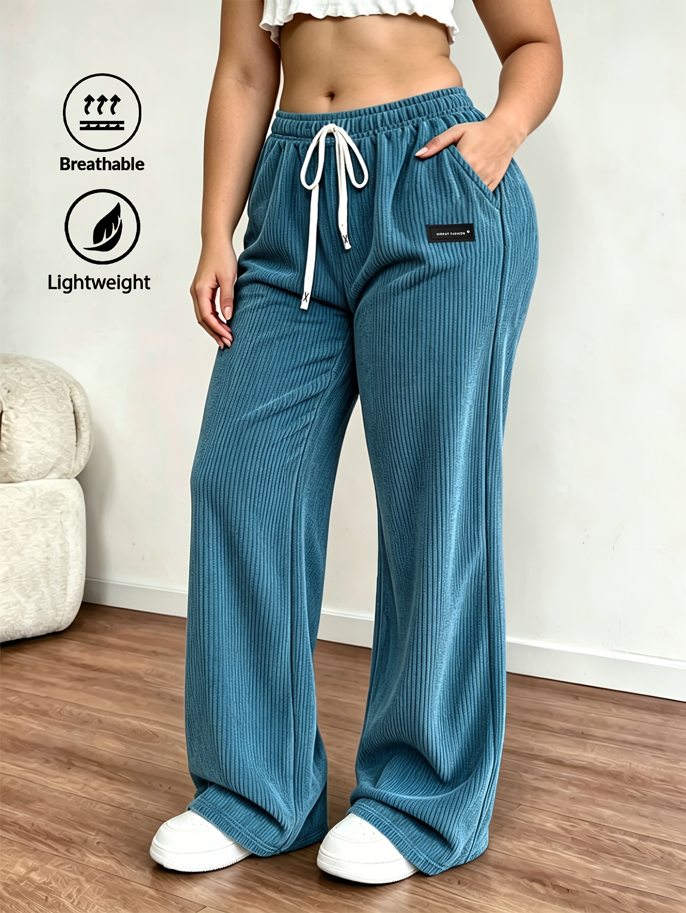 Pantaloni da donna HIDKAT in velluto a coste vintage - Pantaloni…