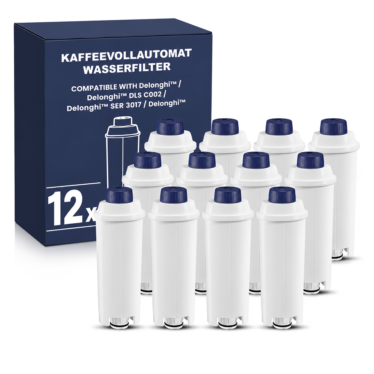 Confezione da 12 filtri d'acqua di ricambio compatibili con…