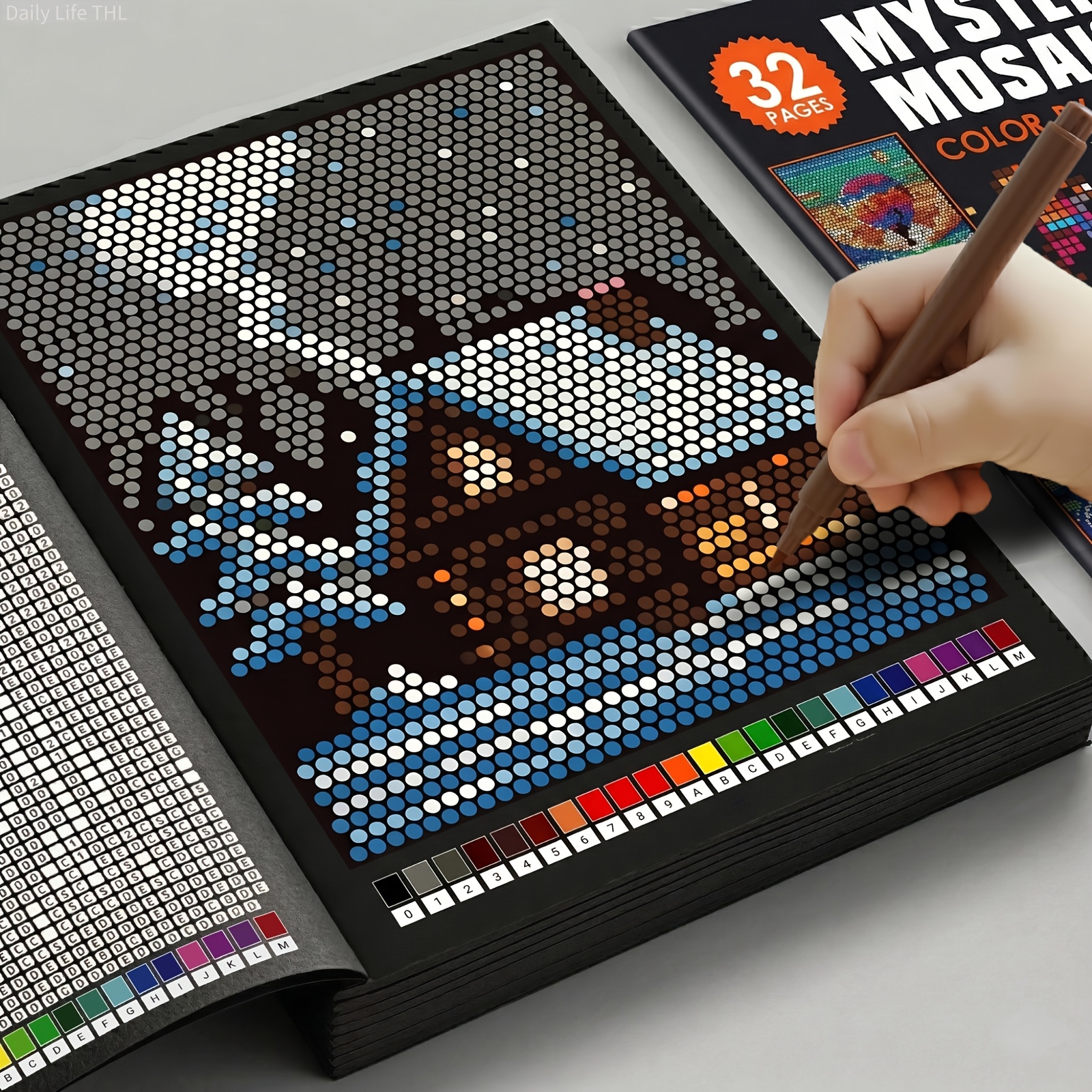 Mosaici Misteriosi a Tema con Numeri da Colorare per Adulti e…