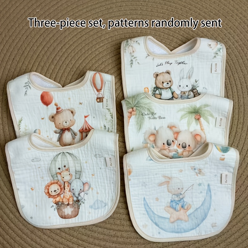 Set di 3/5 pezzi di nuovi bavaglini a forma di U, bavaglino…
