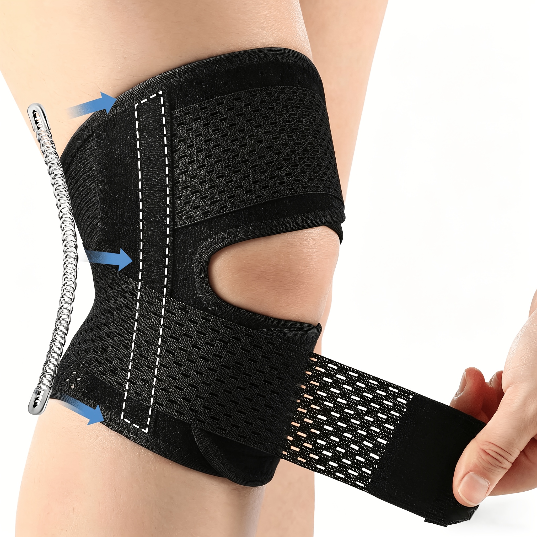 Ginocchiera a compressione con stabilizzatori laterali, supporto…