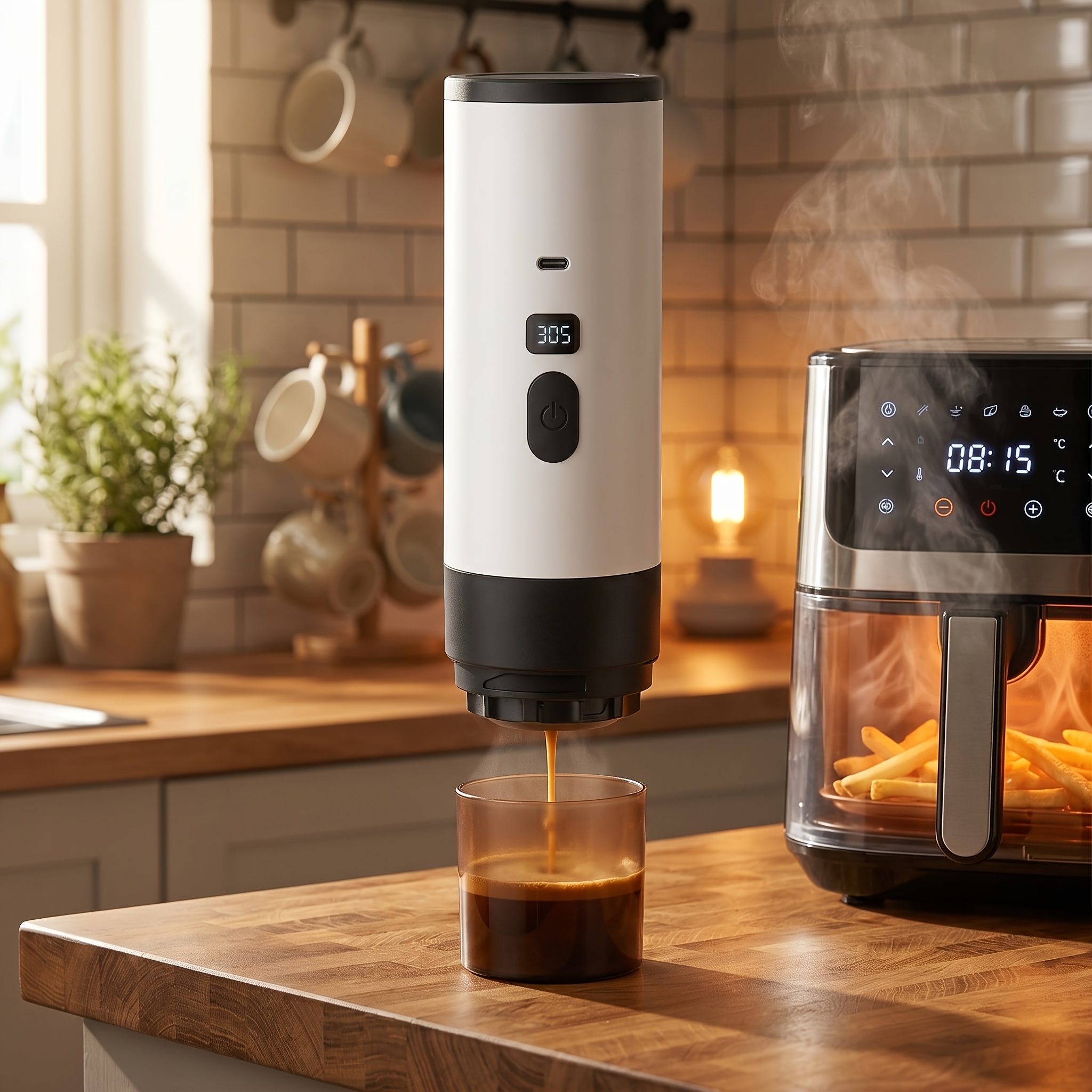 Macchina per caffè espresso portatile professionale con crema…