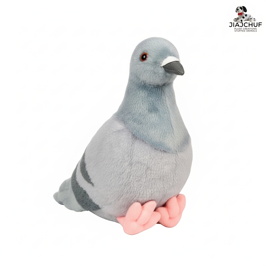 Un simpatico peluche a forma di piccione, perfetto come regalo…