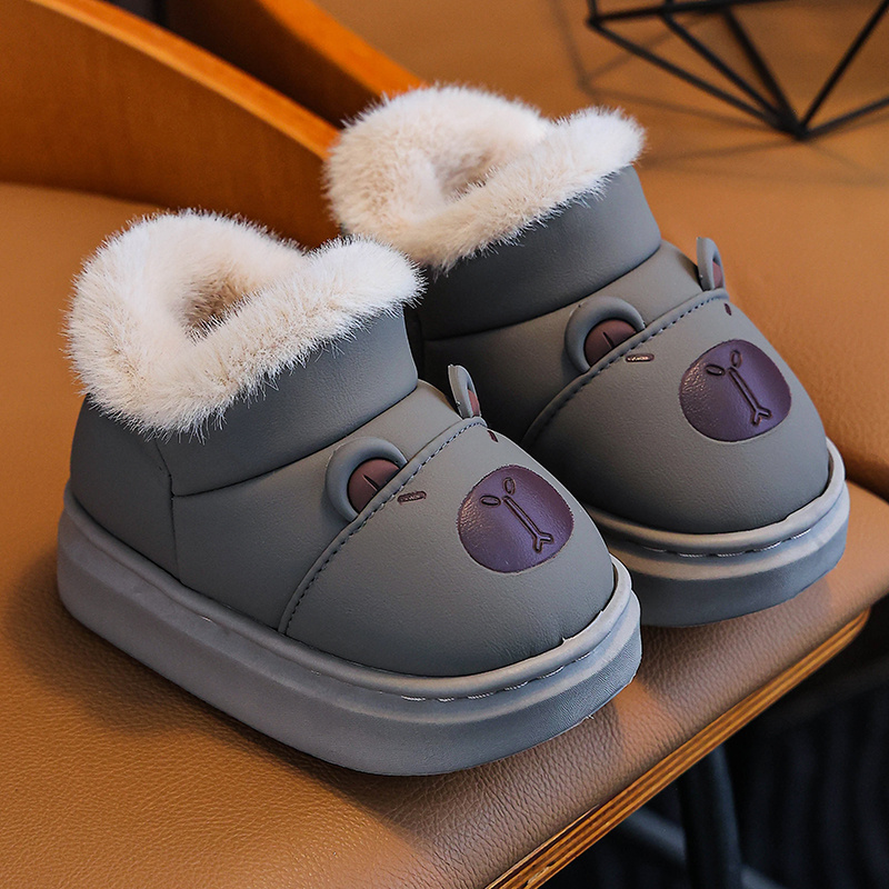 Pantofole in peluche invernali per bambini, cappello da Capibara…