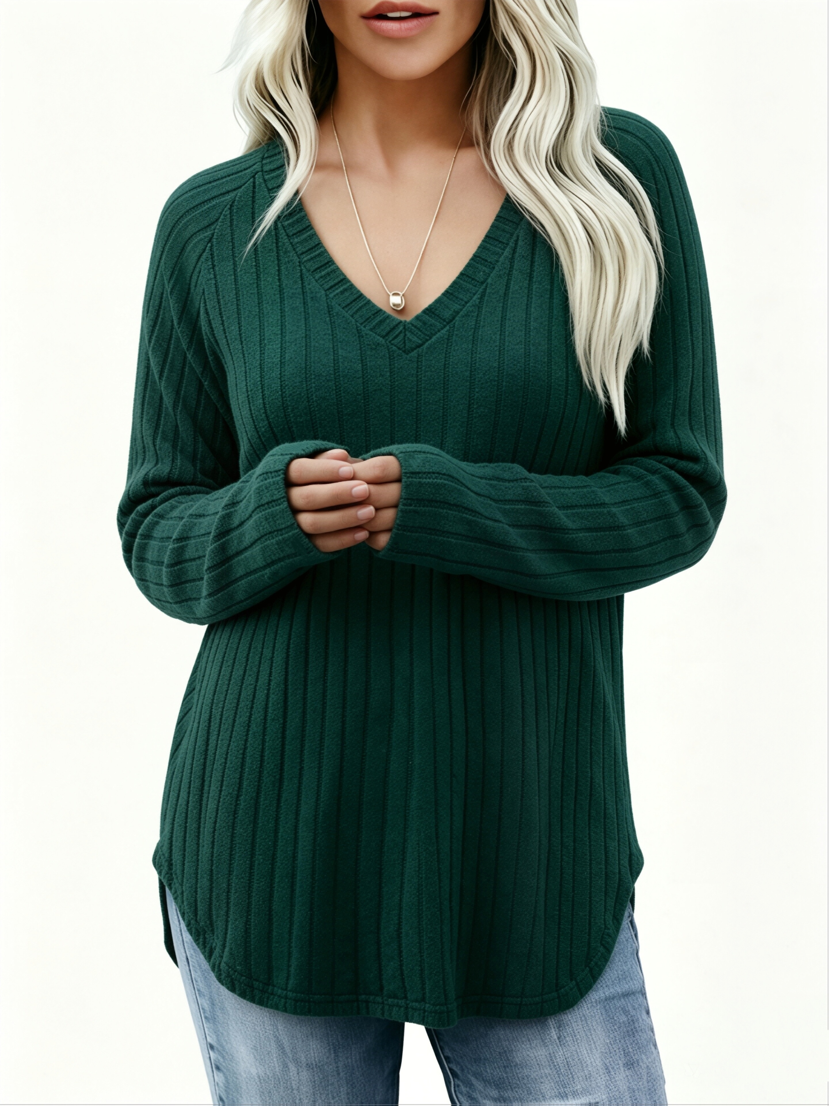 Taglie Forti, T-shirt da Donna Taglie Forti Elegante a Costine…