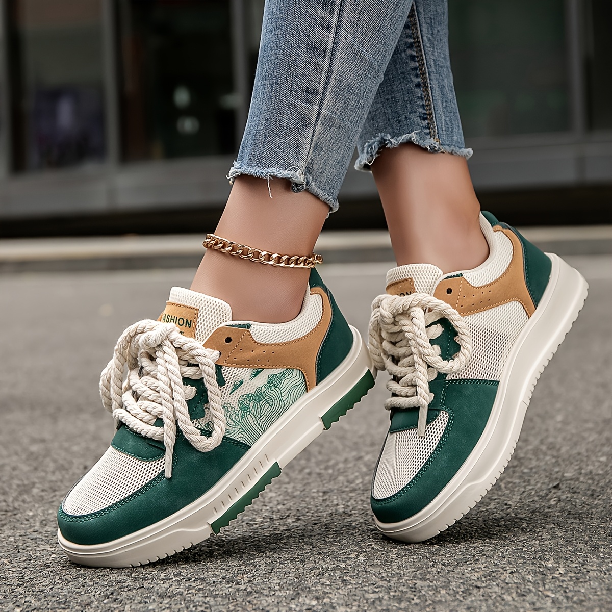 Scarpe da skate street alla moda da donna, comode sneakers…