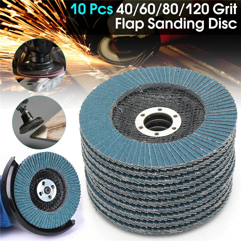 Dischi abrasivi da 10 pezzi, misura 5 pollici (125 mm)…
