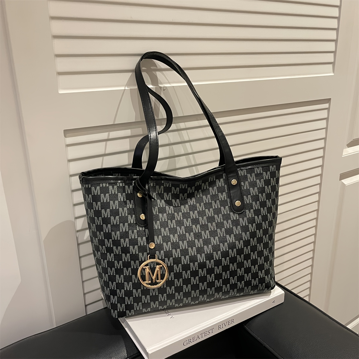 Borsa Tote da Donna Primavera 2026 Nuova Tendenza Stampa Moda PU…