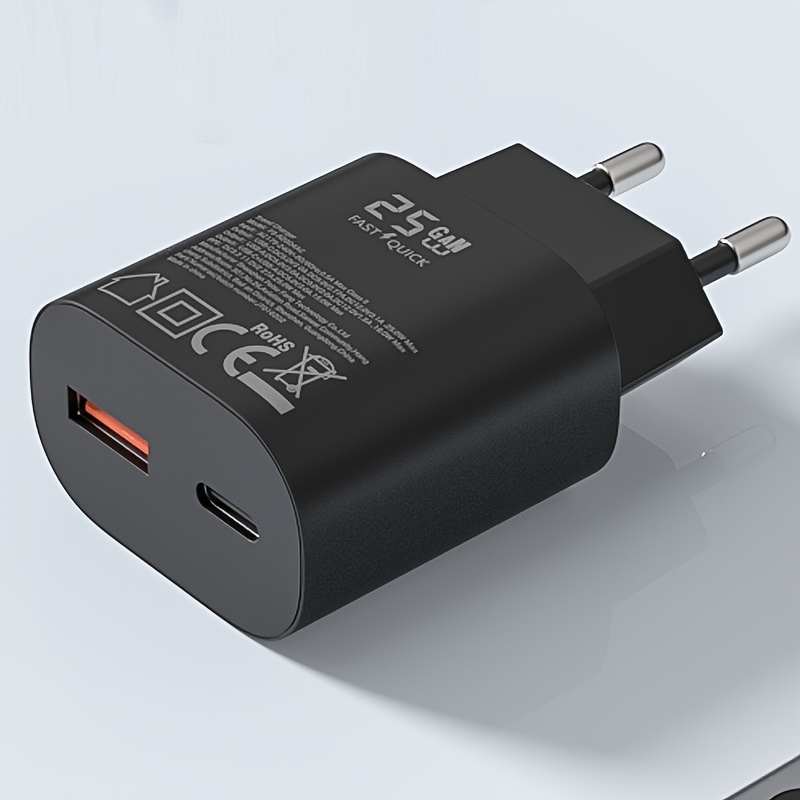 Caricatore Rapido 25W USB A+USB C a Doppia Porta, Compatibile…
