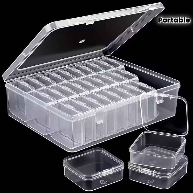 Set di 12 scatole di plastica per contenere piccoli oggetti (11…